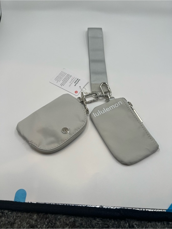 lululemon athletica Accessories - lululemon athletica Light Gray Strap Pouch Duo with Wrist Loop